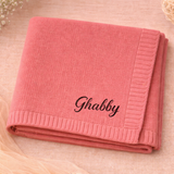 Personalized Baby Blanket – Zacht & Uniek – Katoenen Gepersonaliseerd Geborduurde Deken