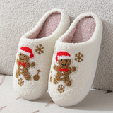 Noordlicht – Warm & Feestelijk – Pluche Kerstpantoffels met motief