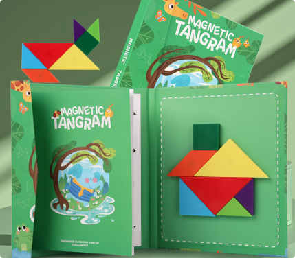 Woods™ - Stimuleer Logisch denken - Houten Tangram Puzzel