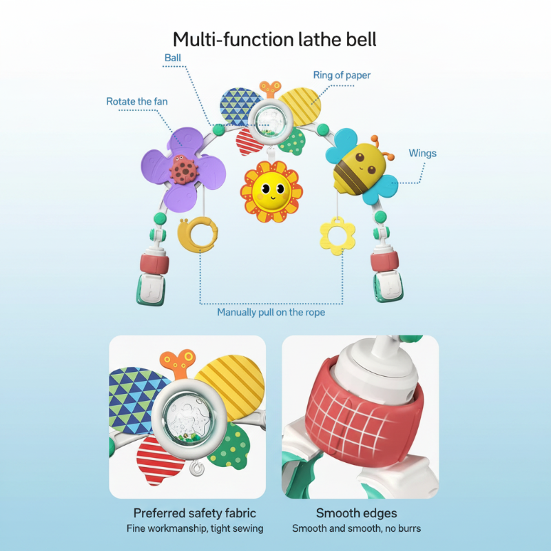 BuzzBloom – Kleurrijk & Interactief – Baby Speelboog