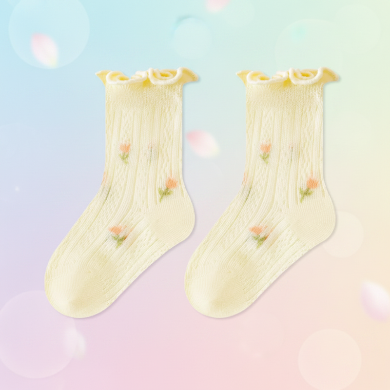 HappyToes – Kleurijk & Schattig – Baby Sokken (Set van 5)