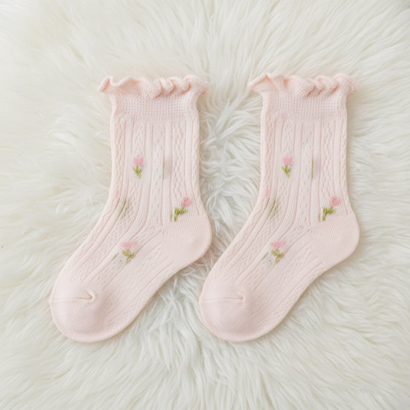 HappyToes – Kleurijk & Schattig – Baby Sokken (Set van 5)