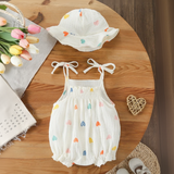 LittleBlossom – Zomers Comfort & Stijlvol – Baby Sling Bodysuit met Hoed
