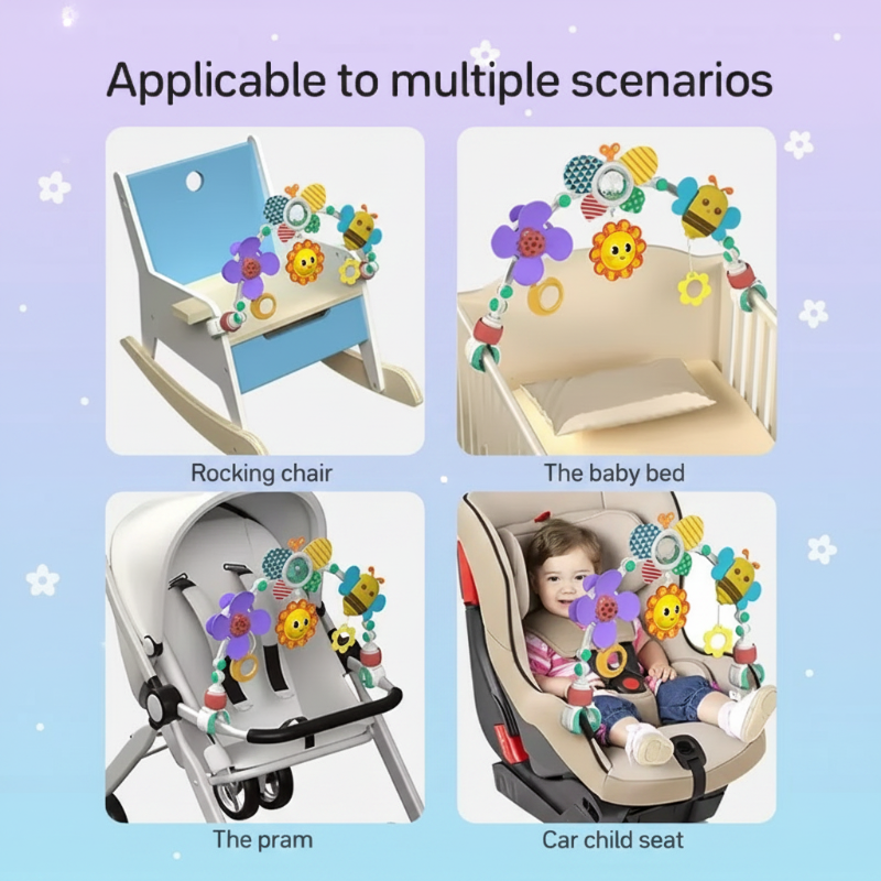 BuzzBloom – Kleurrijk & Interactief – Baby Speelboog