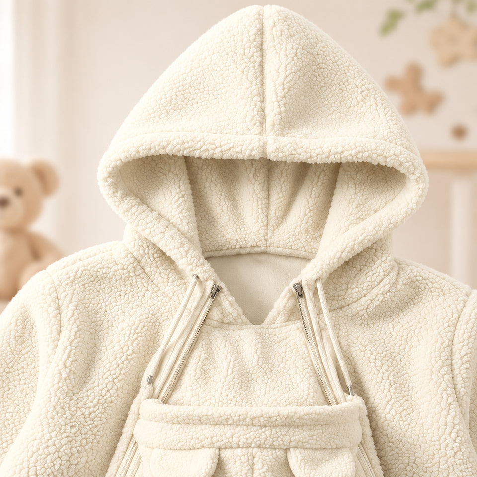 MamaNest – Warm & Praktisch – 2-in-1 Draagjas voor Mama en Baby