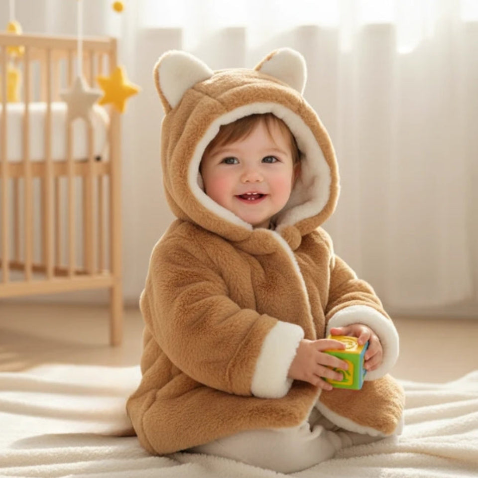 CozyPrincess – Warm & Zacht – Pluche Meisjesjas met Capuchon