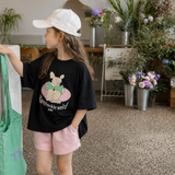 SunnyKids – Comfortabel & Schattig – Oversized T-shirt met Cartoon Print