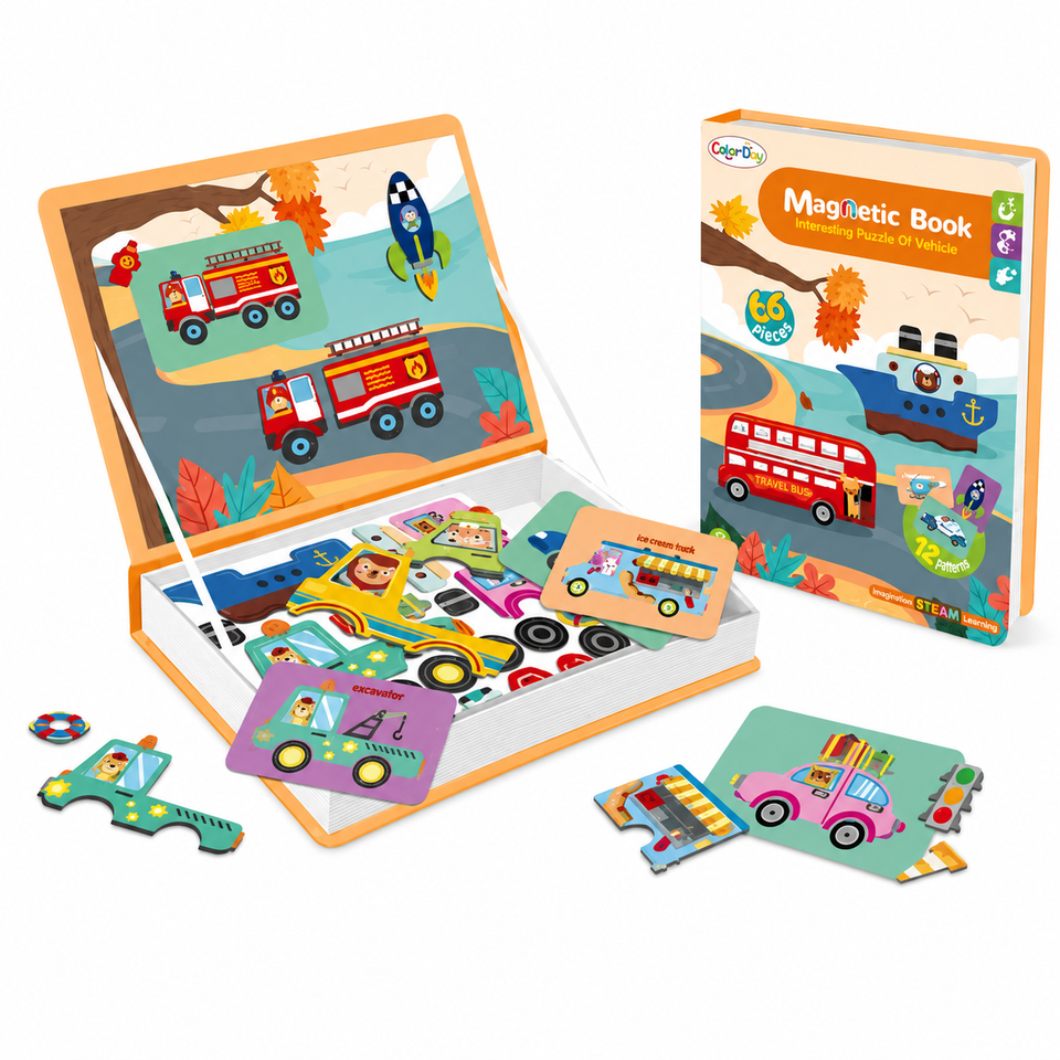 MagniPlay – Educatief & Creatief – Magnetisch Puzzelboek