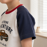 StreetBoy – Stoer & Comfortabel – Kinder T-shirt met Raglan Mouwen en Print