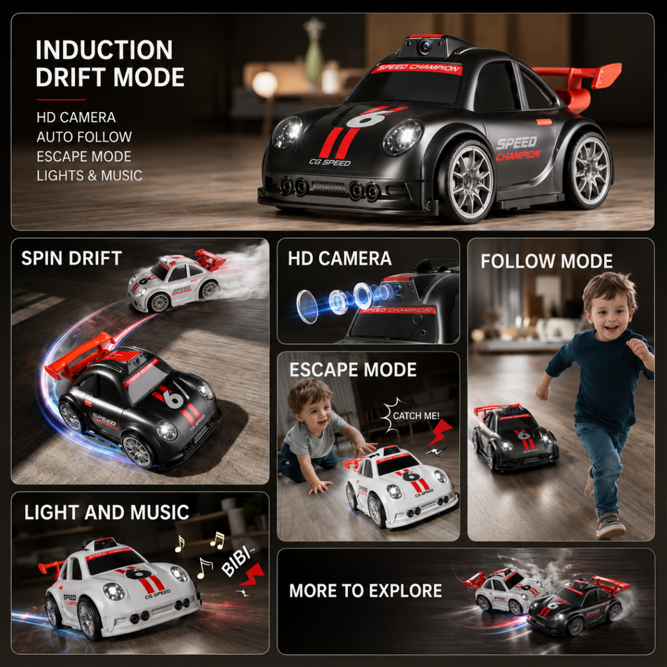 RacePro – RC & Stunt – Drift-Sensing Racer Auto met Camera