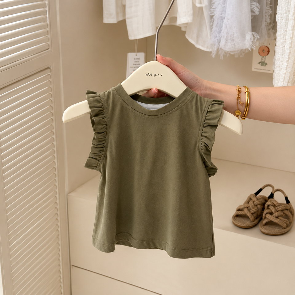 LittleStar – Comfort & Stijl – Kinderjurk met Ruches voor Zomerlook