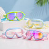 AquaVision – Verstelbare anticondens- en UV-bescherming – Siliconen zwembril met oordoppen