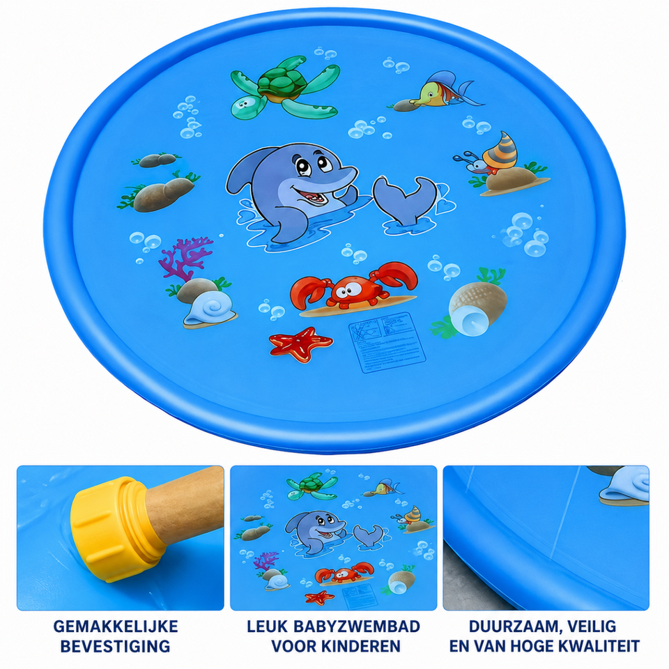 Water Fun Pad™ – Zomerfeestje Gazon – Fontein Water Zwembad