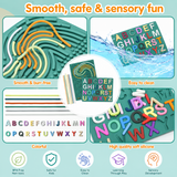 BrainyKids – Educatief & Sensorisch – Silicone Activiteitenbord met Letters