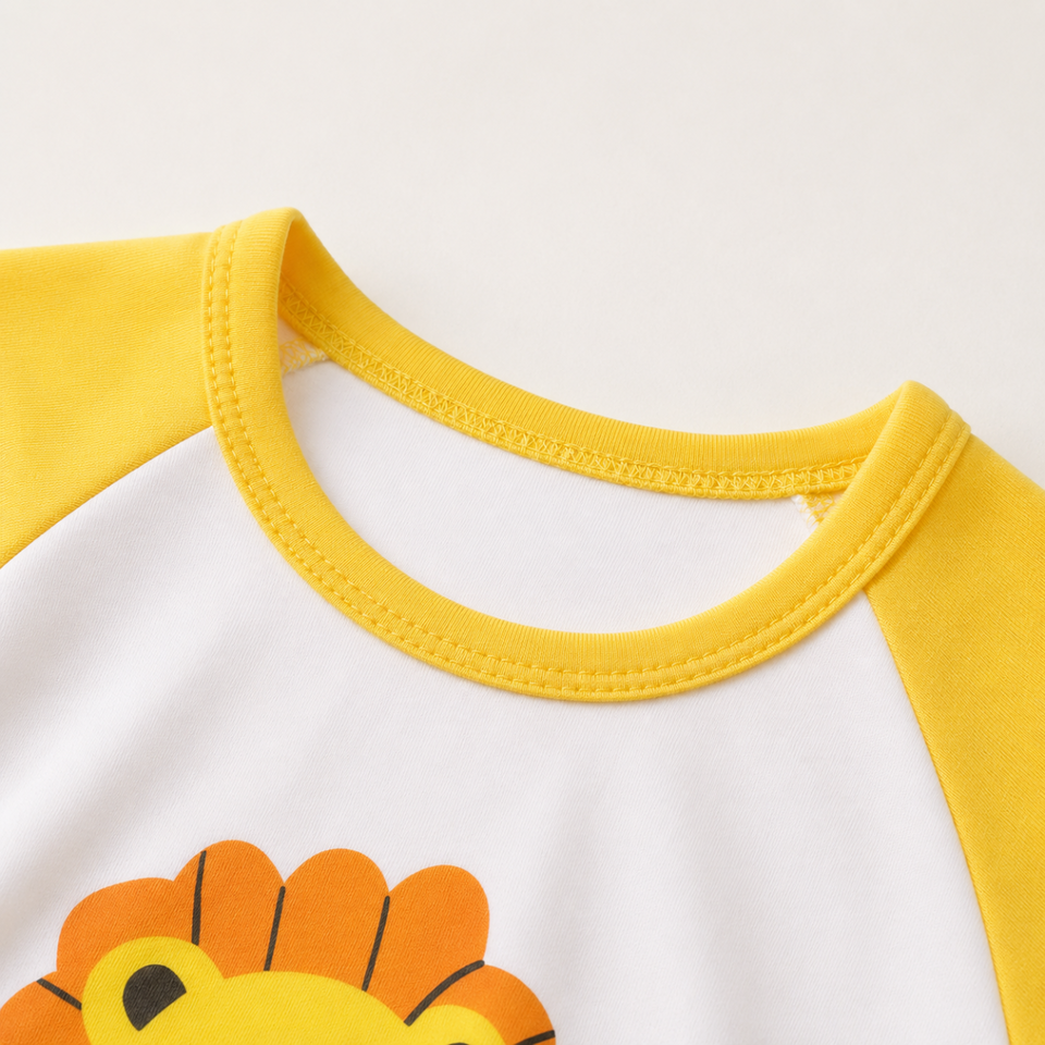 Mini Fashion™ - Leeuw opdruk - Jongens Zomerset
