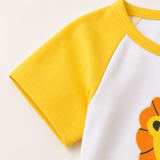 Mini Fashion™ - Leeuw opdruk - Jongens Zomerset