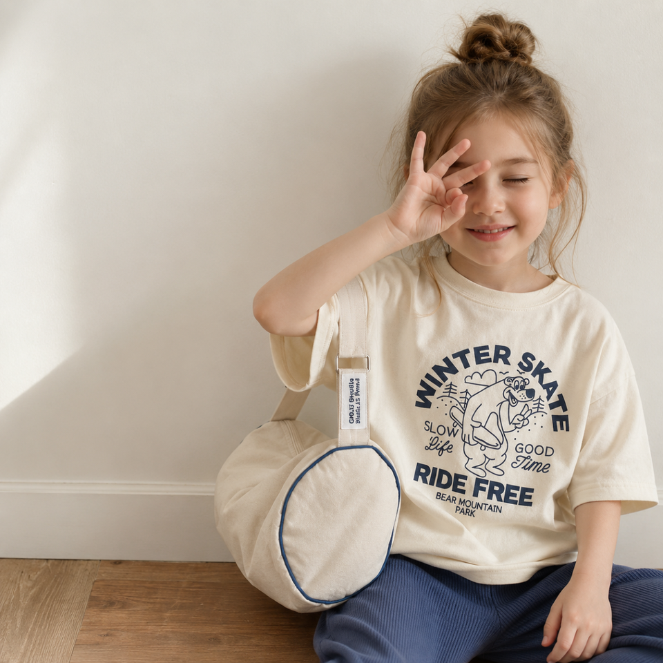 BearPlay – Comfort & Stijlvol –  Oversized T-shirt met Winter Skate Print