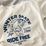 BearPlay – Comfort & Stijlvol –  Oversized T-shirt met Winter Skate Print