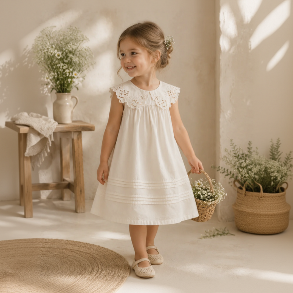 Sleeveless Dress – Elegant & comfortabel – Kanten Kraag Jurk