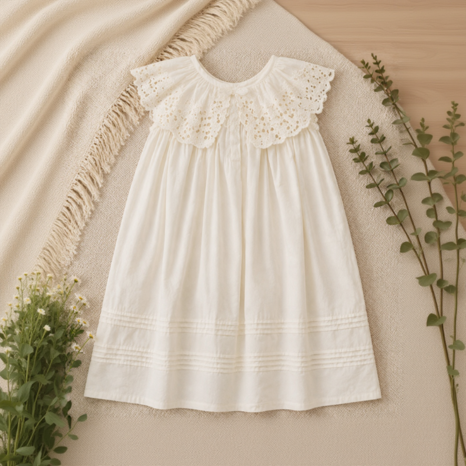 Sleeveless Dress – Elegant & comfortabel – Kanten Kraag Jurk