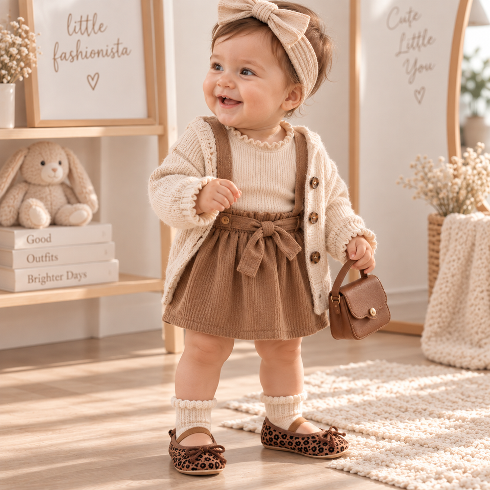 TinyStyle – Schattig & Elegant – Baby Meisjes Schoentjes met Luipaardprint