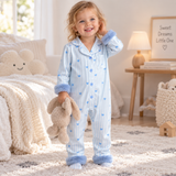 TinyLove – Zacht & Warm – Baby Jumpsuit met Hartjesprint en Pluche Details