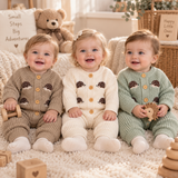 CozyHedge – Zacht & Warm – Gebreid Baby Jumpsuit met Egelprint