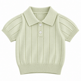 MiniLuxe – Elegant & Comfortabel – Polo Shirt met Gebreide Stof