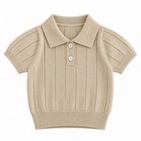 MiniLuxe – Elegant & Comfortabel – Polo Shirt met Gebreide Stof
