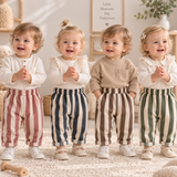 SoftStripe – Zacht & Comfortabel – Baby Broek met Gestreept Design