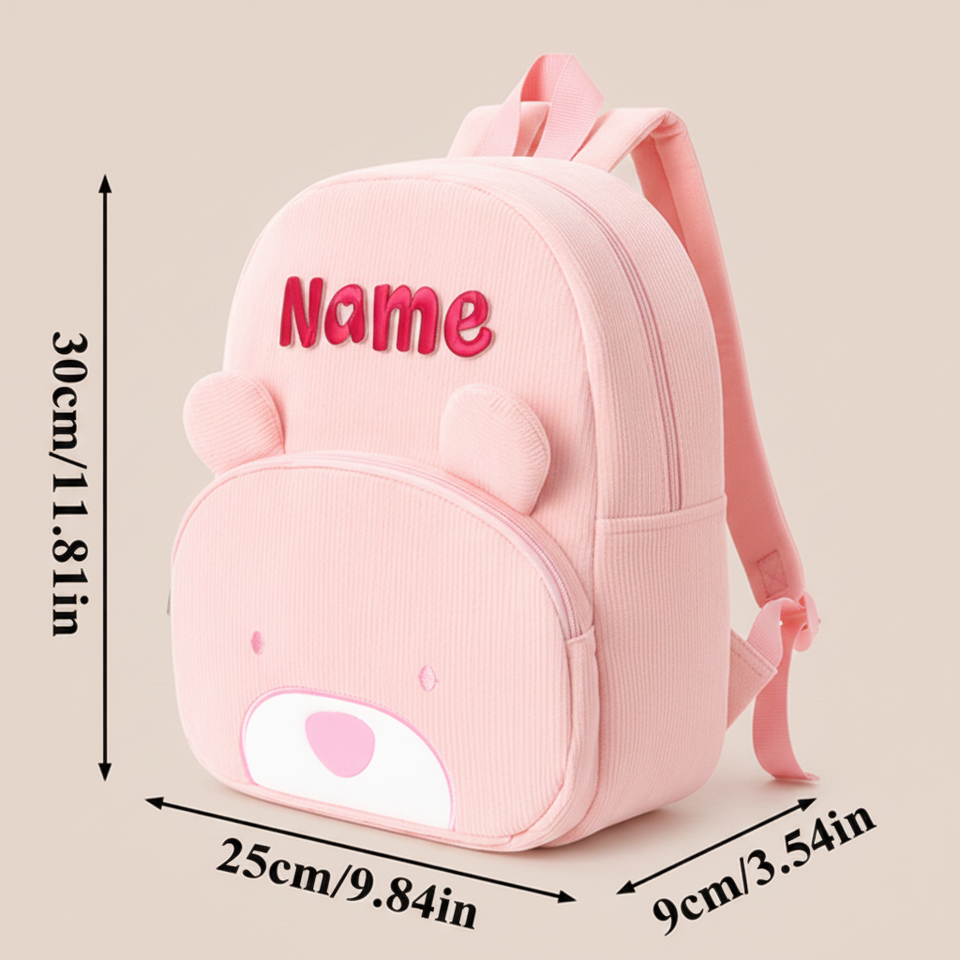 MyLittleBag – Persoonlijk & Schattig – Gepersonaliseerde Kinder Rugzak met Naam en Dierenprint