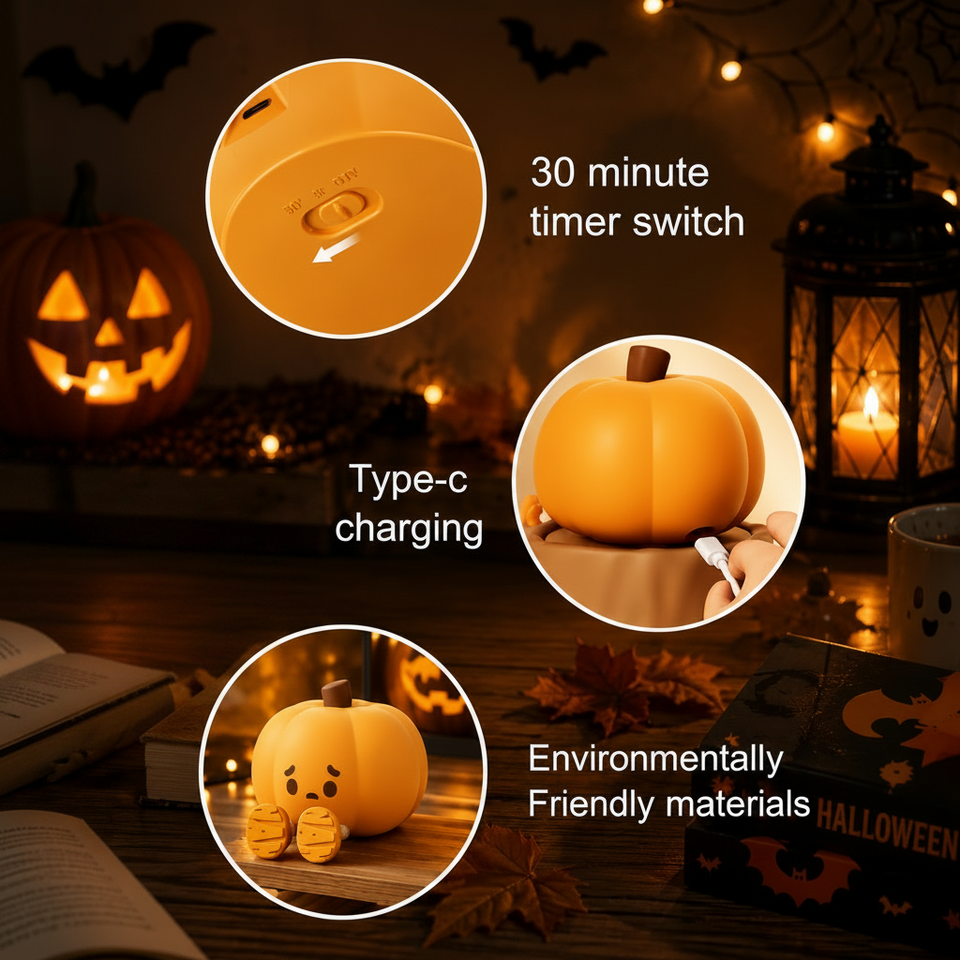 SpookyLamp – Schattig & Sfeervol – Halloween Nachtlampje