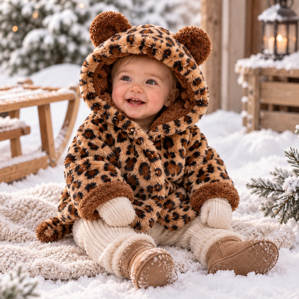 CozyPrincess – Warm & Zacht – Pluche Meisjesjas met Capuchon