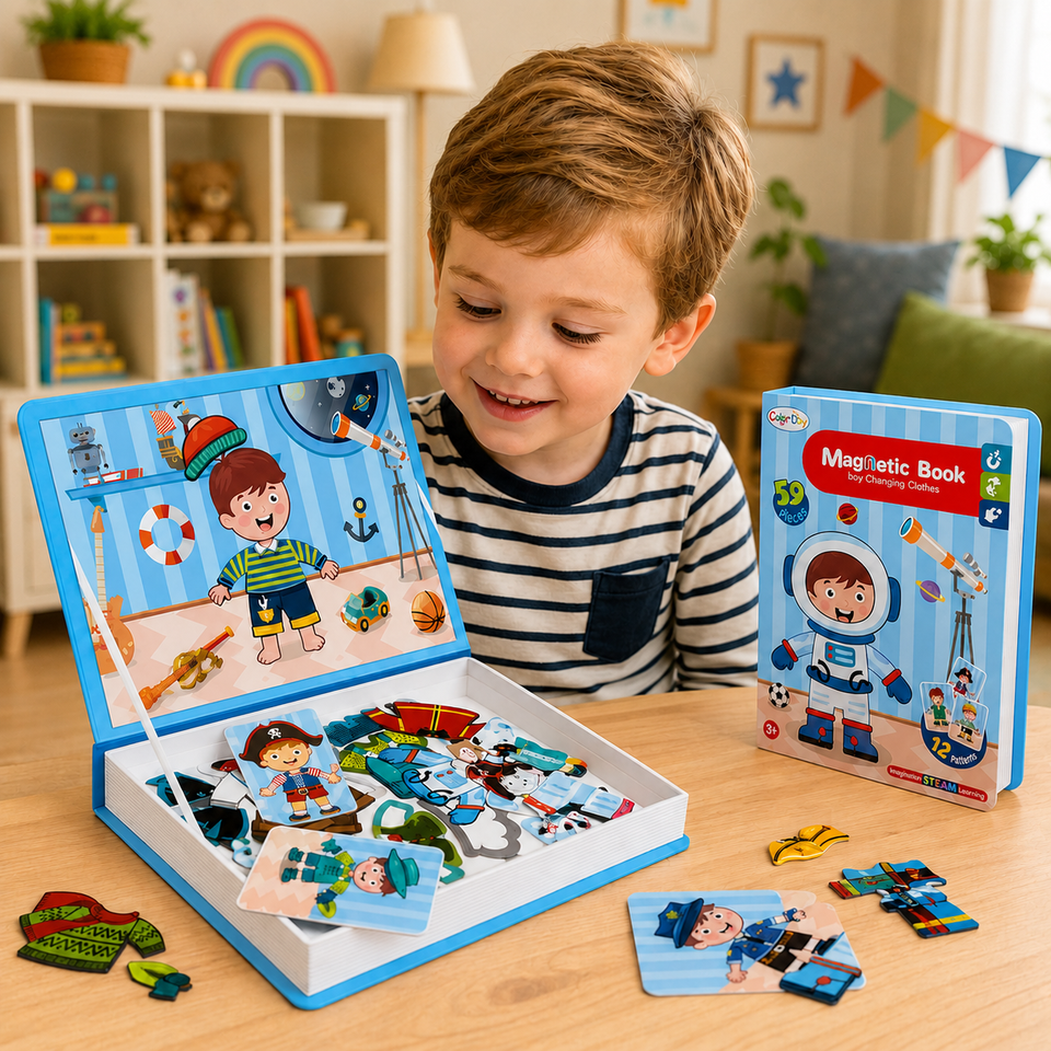 MagniPlay – Educatief & Creatief – Magnetisch Puzzelboek