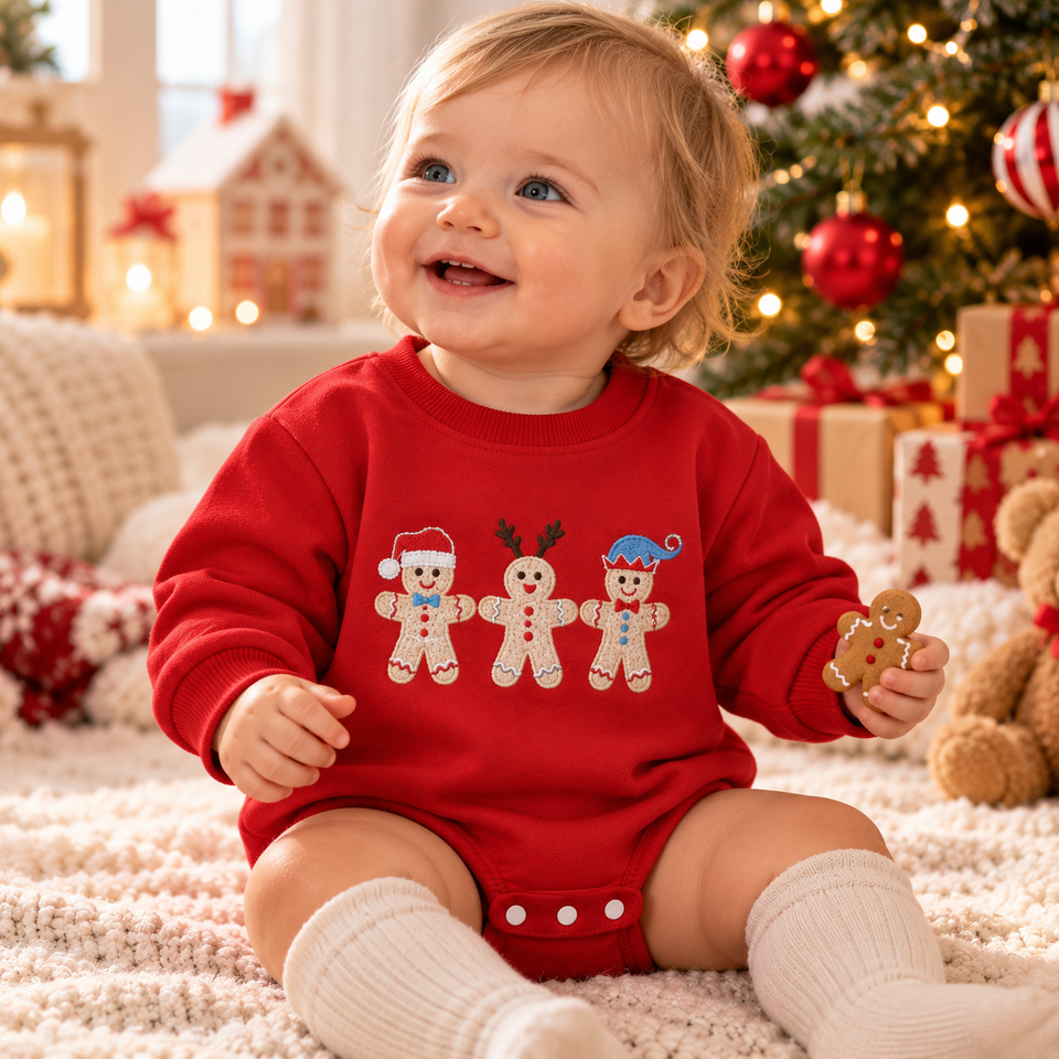 MerryBaby – Feestelijk & Schattig – Baby Romper met Kerstprint