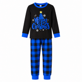 CozyChristmas – Feestelijk & Comfortabel – Familie Kerstpyjama met Blauwe Ruitjesbroek