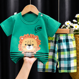 Mini Fashion™ - Leeuw opdruk - Jongens Zomerset