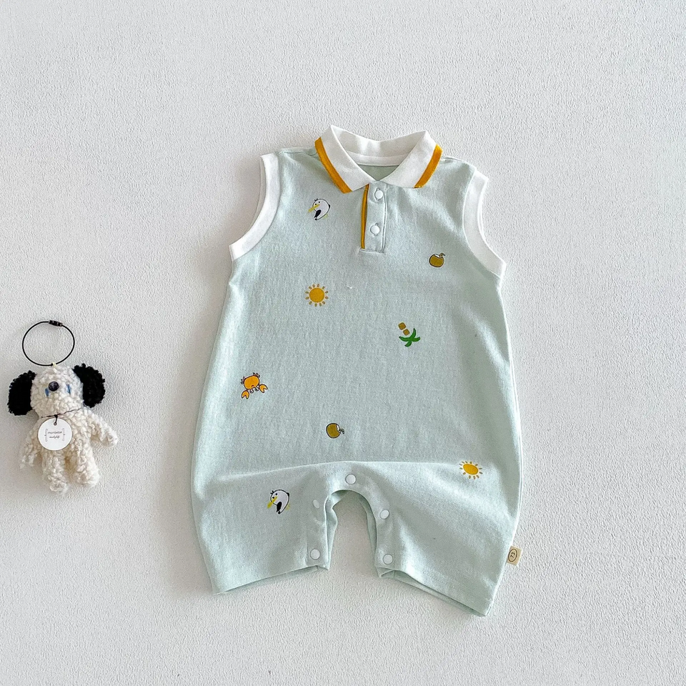 SunnyBaby – Comfortabel & schattig – Polo-romper voor baby’s
