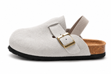 LittleWalk – Comfortabel & Trendy – Suède Clogs Sandalen