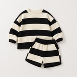 LittleStyle – Zacht & Comfortabel – Katoen Gestreept Comfy Set