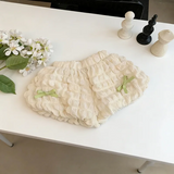 LovelyBloom – Zacht & Schattig – Kinderbroekje met ruches en strik