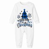 BlueChristmas – Elegant & Feestelijk – Familiepyjama met Kerstboomdesign
