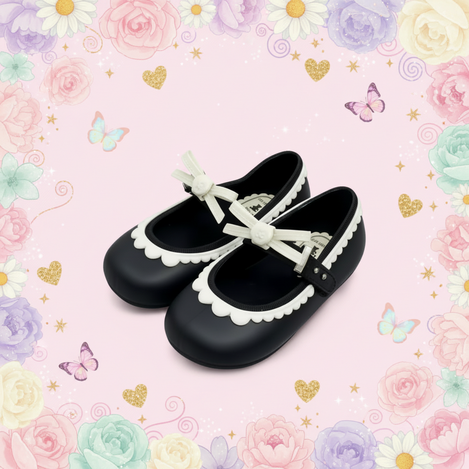 MiniChic – Elegantie & Stijl – Kinder Slofjes met Strik