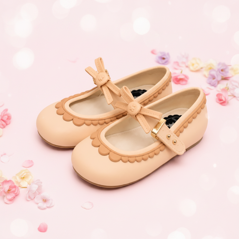 MiniChic – Elegantie & Stijl – Kinder Slofjes met Strik