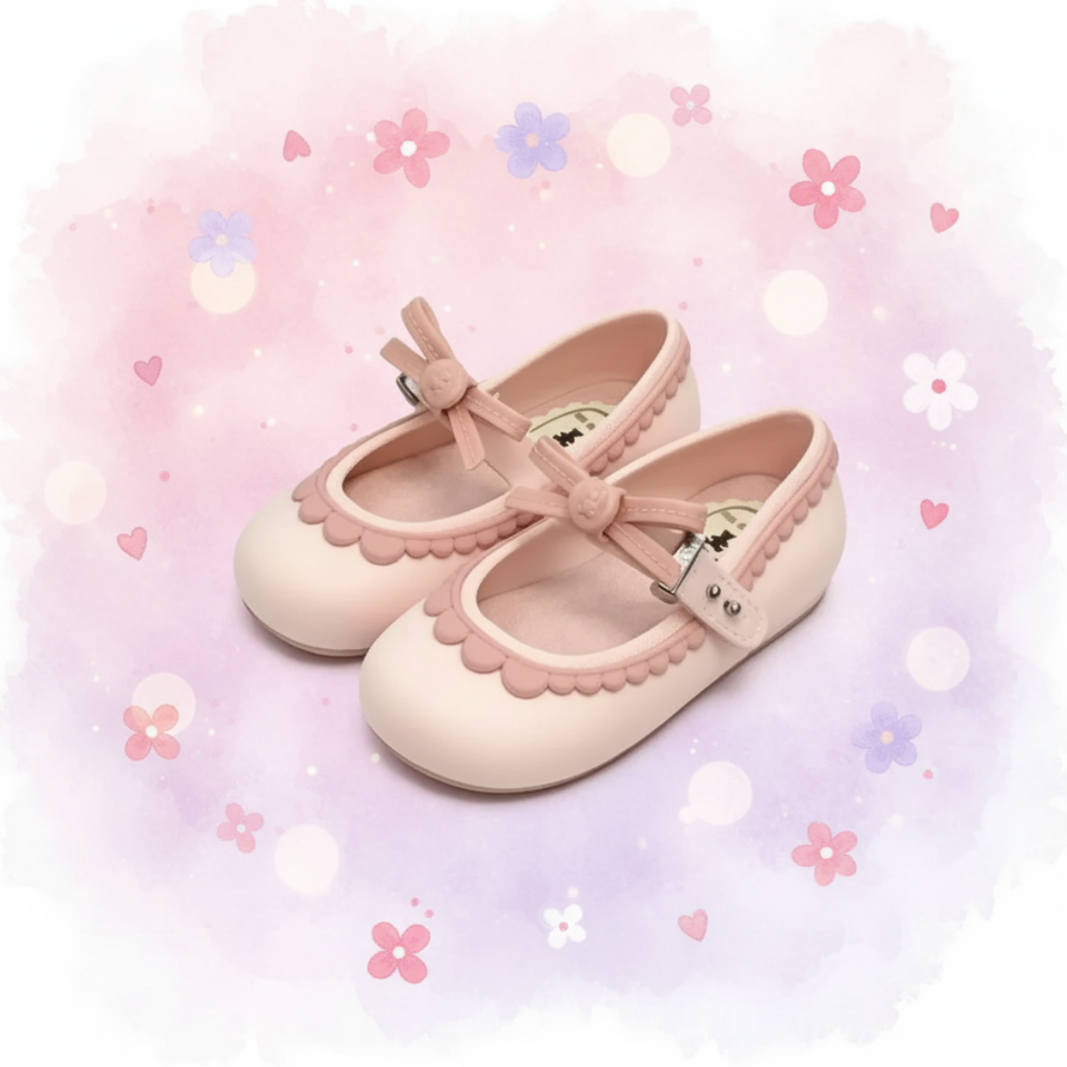 MiniChic – Elegantie & Stijl – Kinder Slofjes met Strik