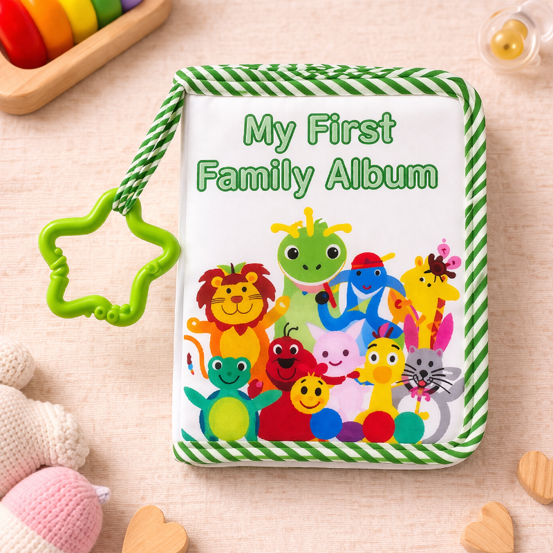 Baby Photo Album – Zacht & Herinnering – Stoffen Foto Boek