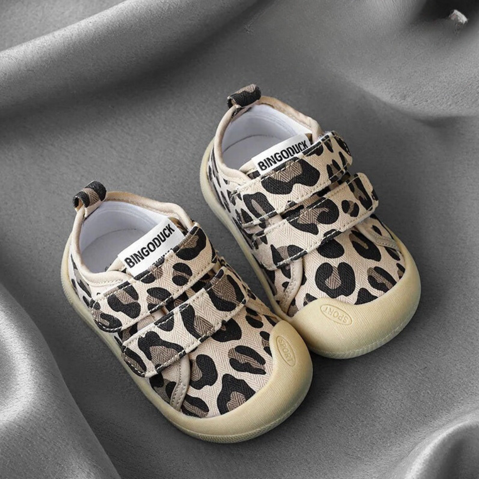 Mini Fashion™ - Ademend Materiaal - Schoenen met print