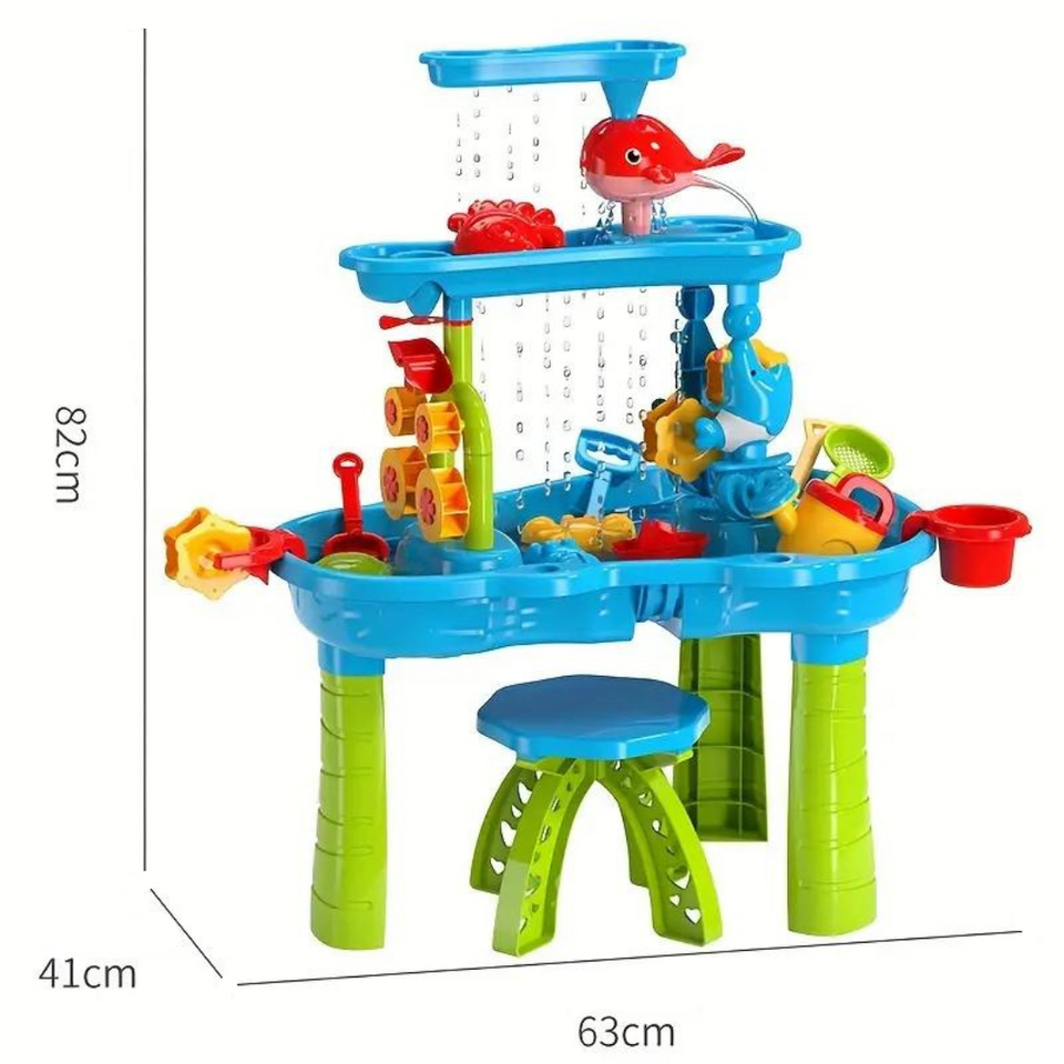 Splashplay – Zomerplezier & Ontdekken – 3-laags Zand- en Waterspeeltafel