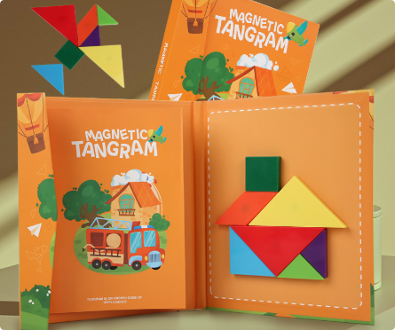 Woods™ - Stimuleer Logisch denken - Houten Tangram Puzzel