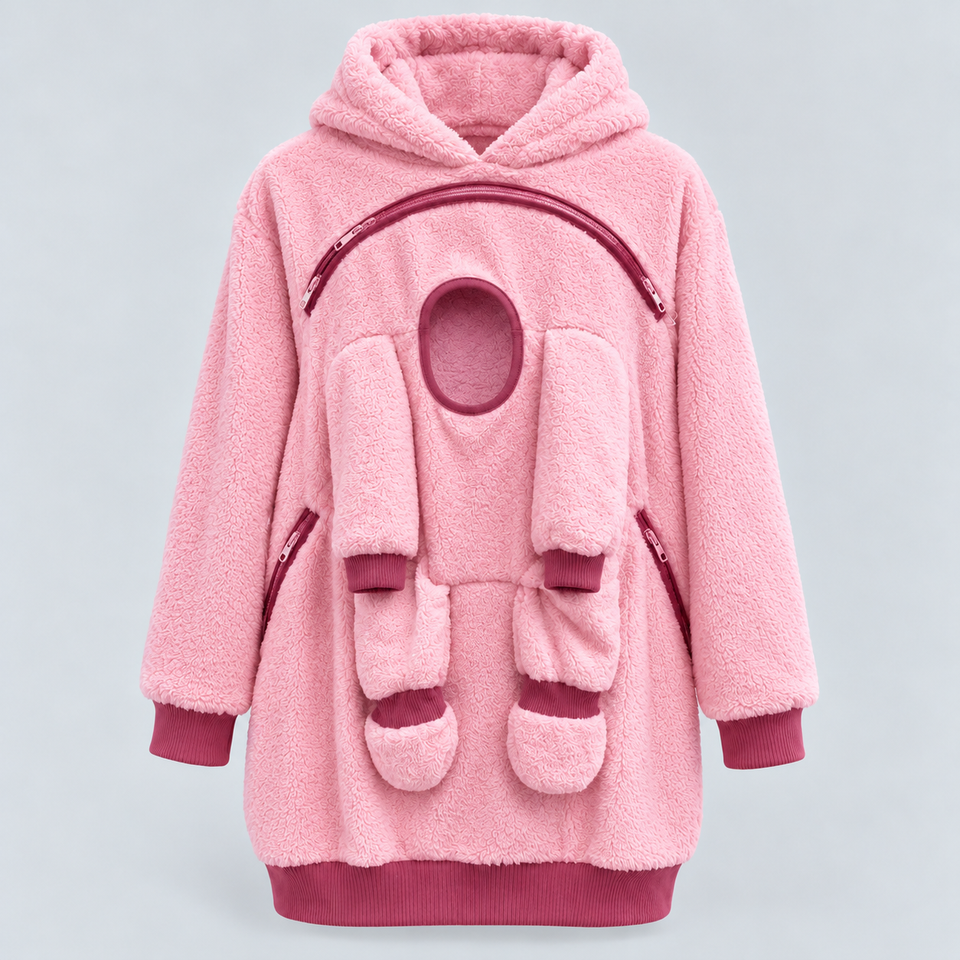 MamaHug – Warm & Praktisch – 2-in-1 Draaghoodie voor Mama en Baby